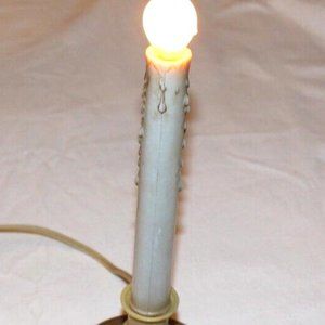 28 LOT MISSION GALLERY 9” ELECTRIC CANDLE LAMP ANTIQUE IVORY PLUS XTRA FUSES